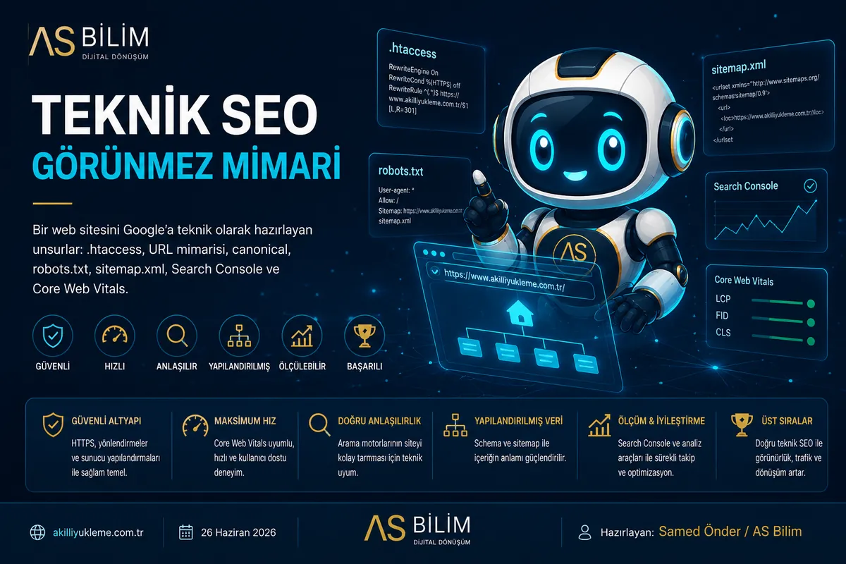 Teknik SEO Nasıl Kurulur? .htaccess, Search Console, sitemap.xml ve Gerçek Bir Uygulama Örneği